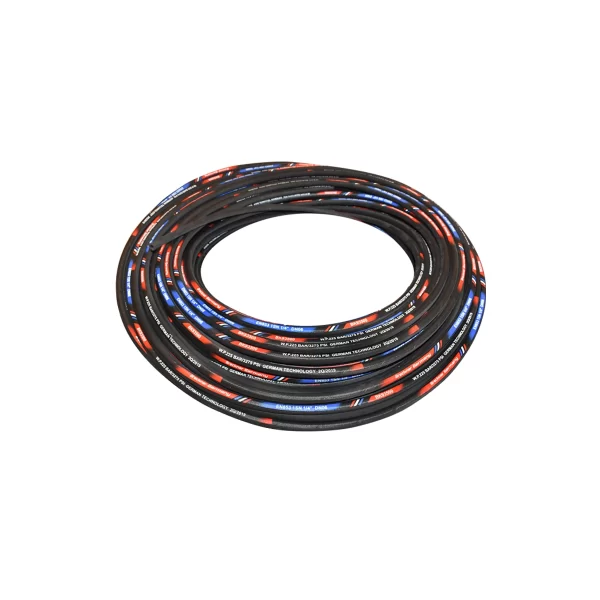 Furtun presiune hidraulic cu dubla insertie textila DN38 25M (int. FI38/ext. FI55) SAE 100 R4 1-1/2