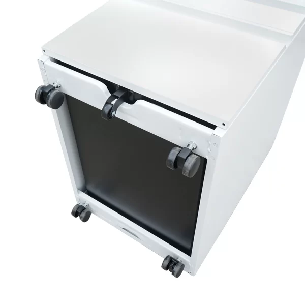 Clasificator, fiset metalic 3 sertare cu role 600X390X520mm, RAL7035 Breckner Germany