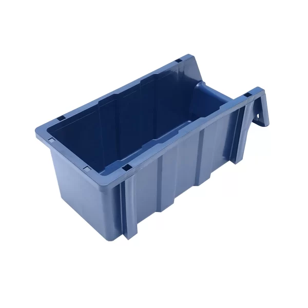 Stand cu 24 cutii pentru depozitare / organizare, cutie din plastic rosie, albastra,700x400x1150mm