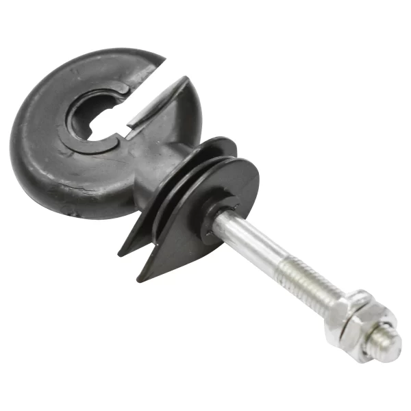 Izolator inelar premium cu filet 5.9mm 90x35mm si piulita gard electric Breckner Germany