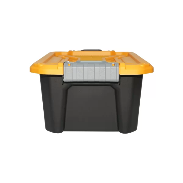 Cutie, lada depozitare heavy duty 12L cu capac, galbena 385x295x175mm Breckner Germany