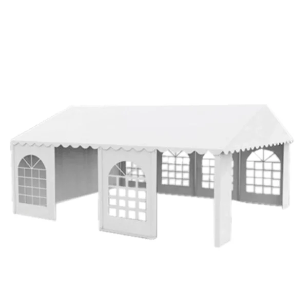 Cort pentru evenimente din PVC cu latime 3m si lungime 6m cadru din otel galvanizat