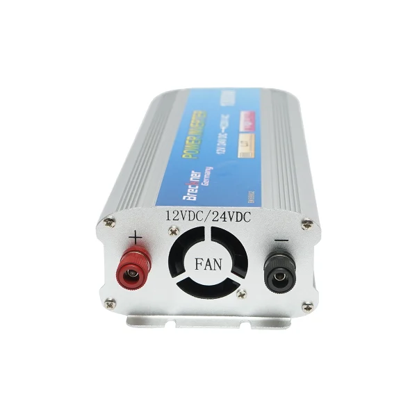 Invertor tensiune 1000W. 12V/24V - 220V unda sinusoidala modificata 241x95x55mm. Breckner Germany