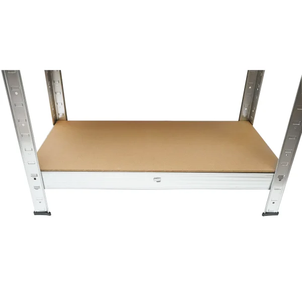 Raft metalic cu 5 polite MDF, 180x70x35cm, 100kg/polita, montaj fara suruburi Breckner Germany