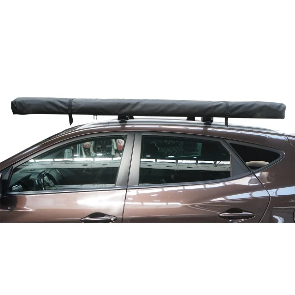 Cort umbrar lateral auto 200x250cm, marchiza, pliabil cu prindere pe plafon