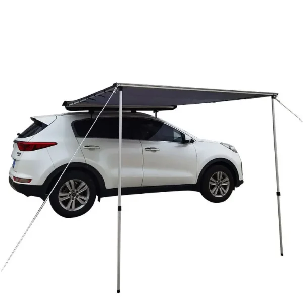 Cort umbrar lateral auto 200x250cm, marchiza, pliabil cu prindere pe plafon
