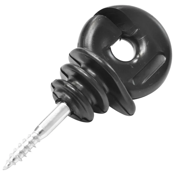 Izolator inelar compact negru fi 5.9mm 89x40mm gard electric Thor