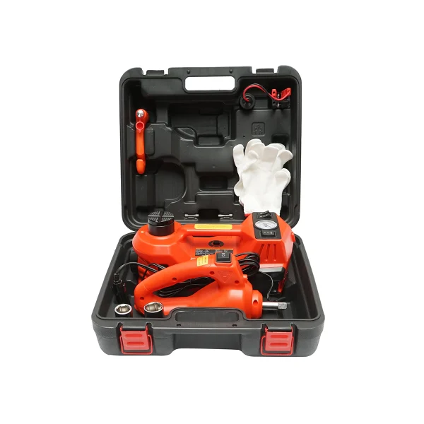 Cric hidraulic electric 5T, compresor aer si cheie de impact 12V Breckner Germany