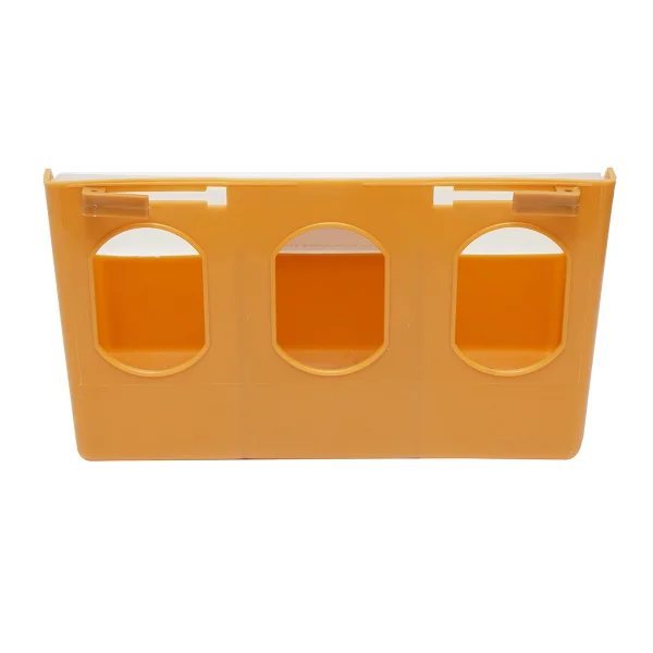 Hranitoare porumbei din plastic rabatabila, 3 compartimente 25x9x14cm