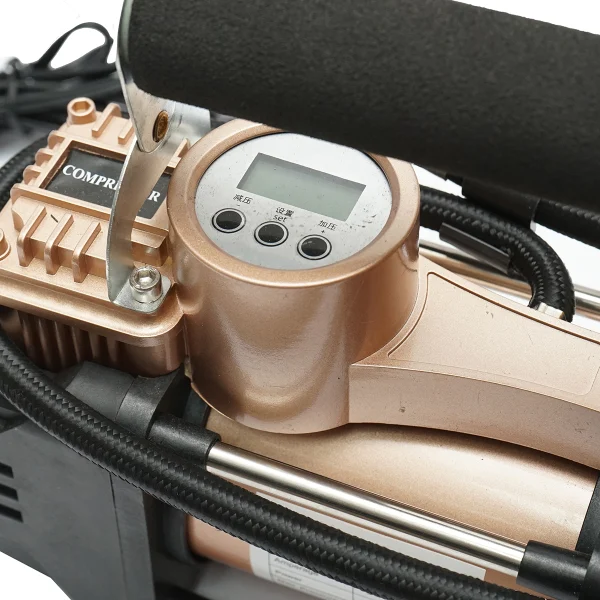 Compresor aer umflat roti 12V 180W, 150PSI, 45l/min, cablu 3m, kit pentru pana auto Breckner Germany