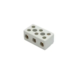 Regleta ceramica de conexiuni 15A, 3 poli 0.5-6mm Leader