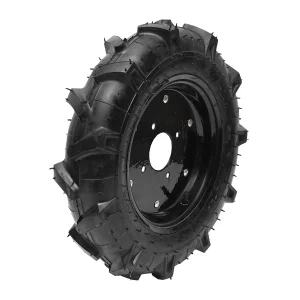 Roata completa 400/10 crampon 4PR cu janta neagra