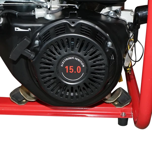 Generator electric si sudura 200A, 5KW/220V cu motor pe benzina 15 CP, pornire cheie Breckner Germany