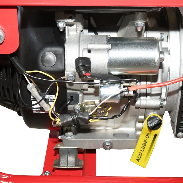 Generator electric si sudura 200A, 5KW/220V cu motor pe benzina 15 CP, pornire cheie Breckner Germany