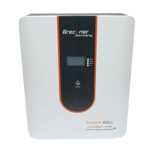 Baterie Li-ion LifePo4 51.2V, 100Ah cu BMS, Bluetooth, LCD display si protectie temperatura Breckner Germany