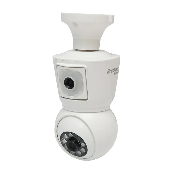 Camera de supraveghere smart-bulb lentila duala 4 MP, rotativa 360 grade PTZ, WIFI 2.4GHz, tip bec E27 cu senzor de miscare si aplicatie iCSee