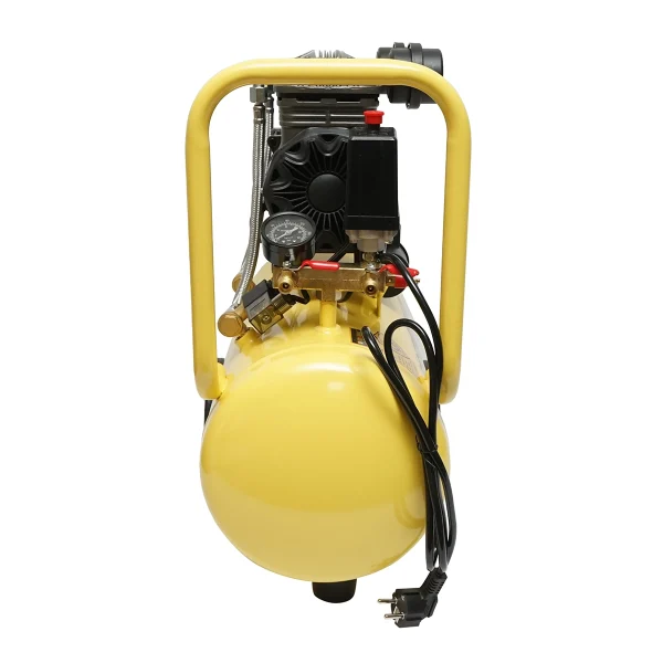 Compresor aer fara ulei silentios, volum 30L, putere 1490W/2CP presiune maxima 8 bar, volum aer aspirat 130 L/min Crownman