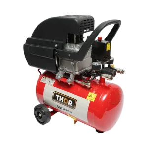 Compresor aer volum 24L, putere motor 1.5KW/2CP, presiune maxima 8 bar, volum aer aspirat 195L THOR