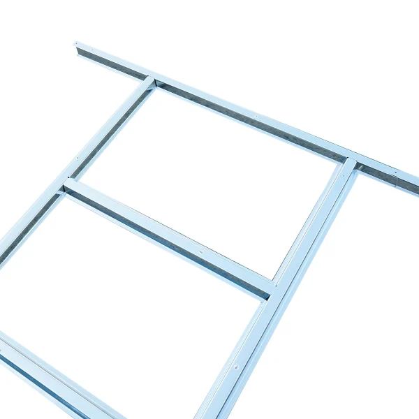 Fundatie metalica cadru otel zincat 0.6mm pentru magazie de gradina 389x260x212cm
