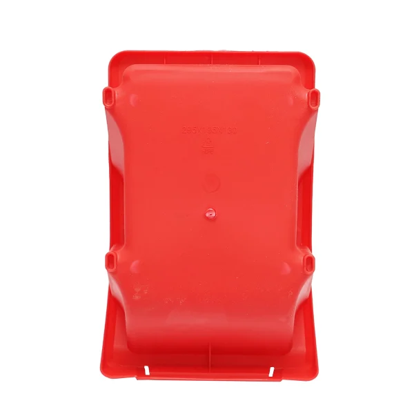 Cutie plastic depozitare rosie 295x195x130mm