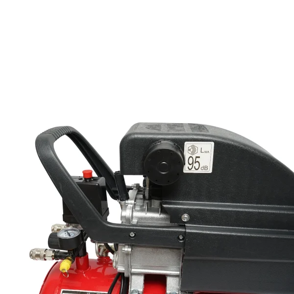 Compresor aer volum 24L, putere motor 1.5KW/2CP, presiune maxima 8 bar, volum aer aspirat 195L THOR