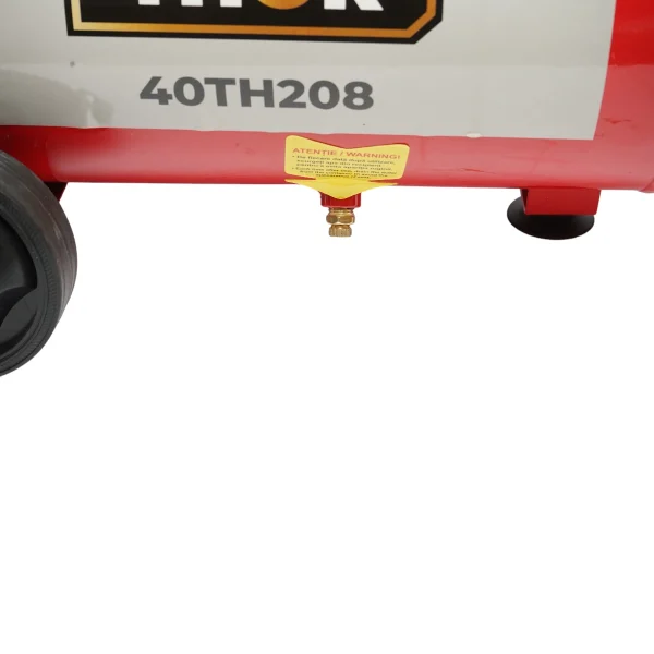 Compresor aer volum 24L, putere motor 1.5KW/2CP, presiune maxima 8 bar, volum aer aspirat 195L THOR