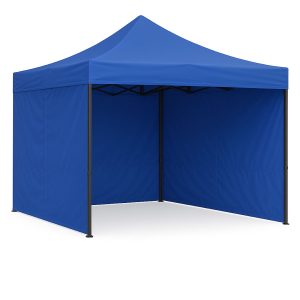 Perete lateral albastru 9m cort tip pavilion