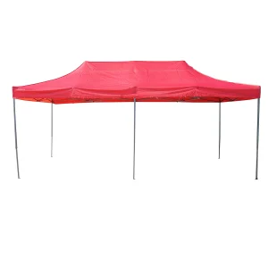 Cort tip pavilion rosu 3mx6m, inaltime reglabila, pliabil Breckner Germany