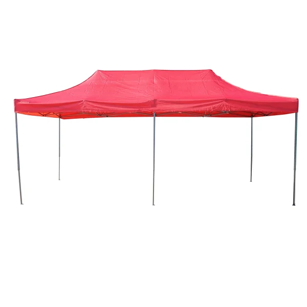 Cort tip pavilion rosu 3mx6m, inaltime reglabila, pliabil Breckner Germany