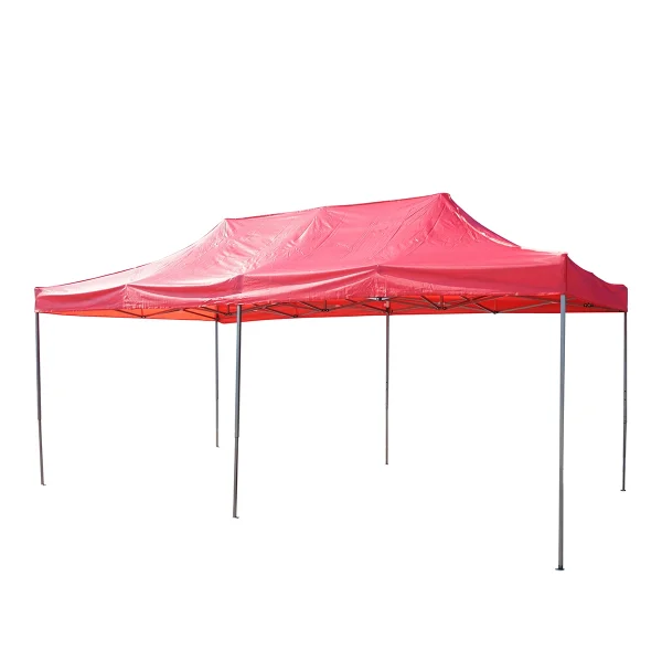 Cort tip pavilion rosu 3mx6m, inaltime reglabila, pliabil Breckner Germany