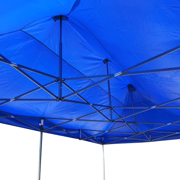 Cort tip pavilion albastru 3mx6m, inaltime reglabila, pliabil Breckner Germany