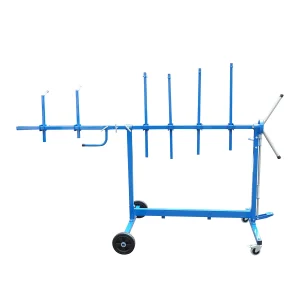 Stand rotativ mobil vopsire elemente caroserie auto cu 6 brate reglabile