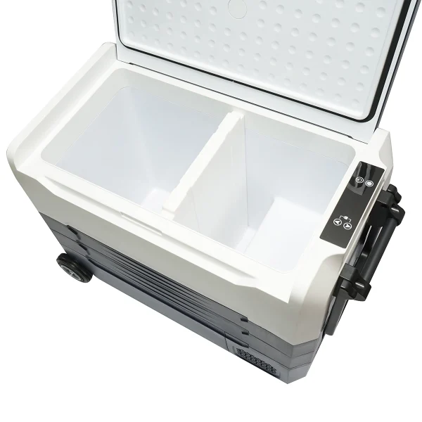 Frigider auto cu compresor 12-24-220V, 45W, capacitate 52L tip troler 726x390x513mm