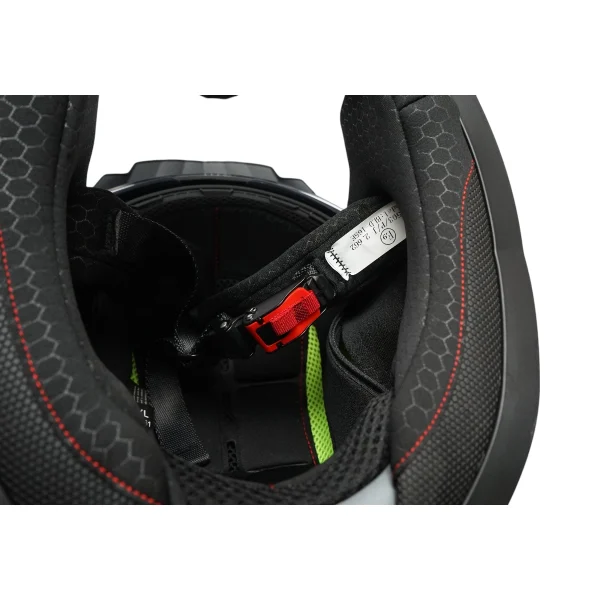 Casca motocross integrala negru mat cu viziera transparenta si ochelari de soare, marimea L Lion