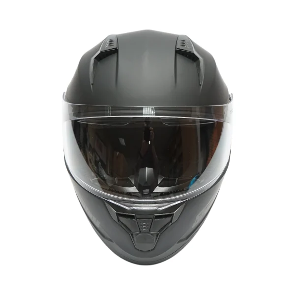 Casca moto integrala negru mat cu viziera transparenta si ochelari de soare, marimea L Arcane II