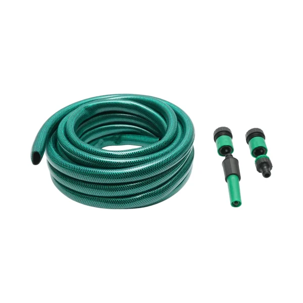 Set rola furtun gradina 19mmx7.5m cu adaptor 3/4-1/2, conectori, cap reglabil 1/2