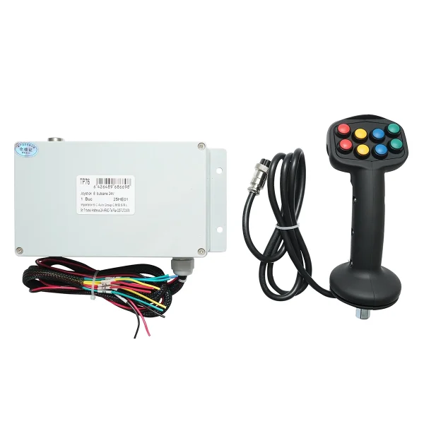 Joystick 8 butoane electric 24V cu modul de comanda