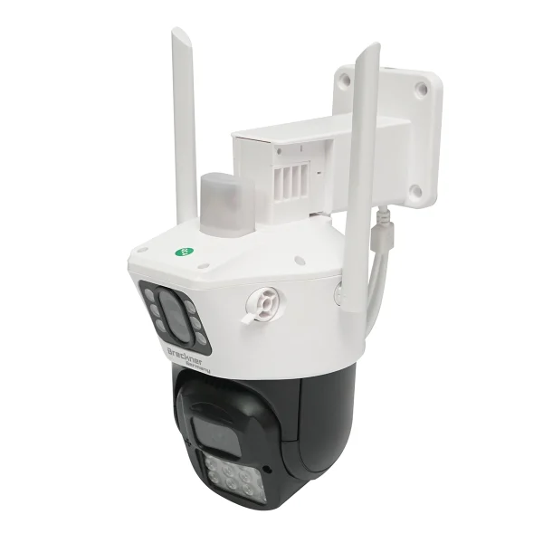 Camera de supraveghere lentila duala 6MP, WIFI P2P, rotativa 360 PTZ cu senzor de miscare, sirena, detectie umana, google assistant si aplicatie iCSee