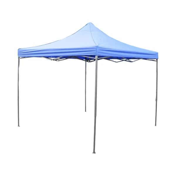 Cort tip pavilion albastru 3x3m, inaltime reglabila, pliabil