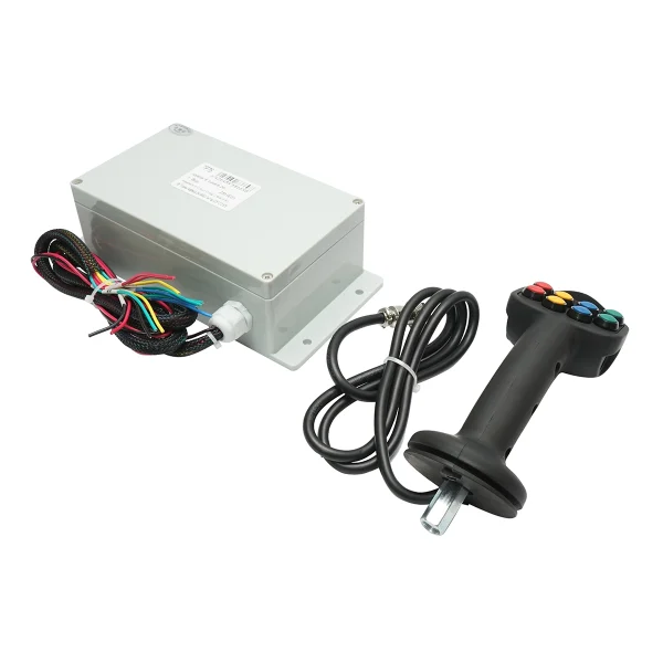 Joystick 8 butoane electric 24V cu modul de comanda