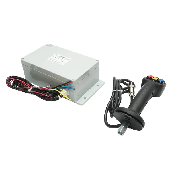 Joystick 6 butoane electric 24V cu modul de comanda
