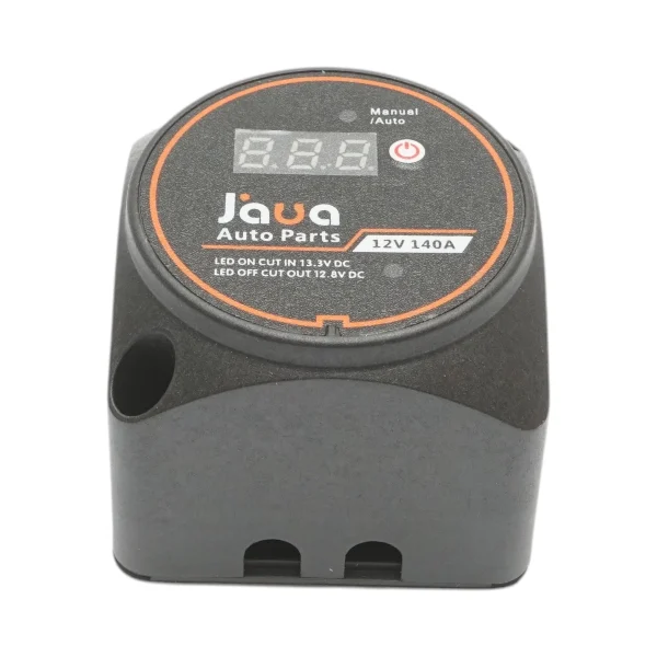 Kit izolator dublu de baterie 12V, 140A cu voltmetru digital, mod auto/manual IP67