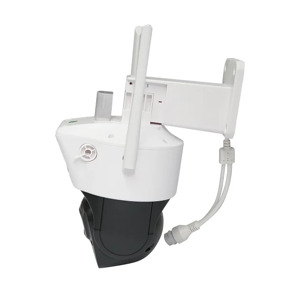 Camera de supraveghere lentila duala 6MP, WIFI P2P, rotativa 360 PTZ cu senzor de miscare, sirena, detectie umana, google assistant si aplicatie iCSee