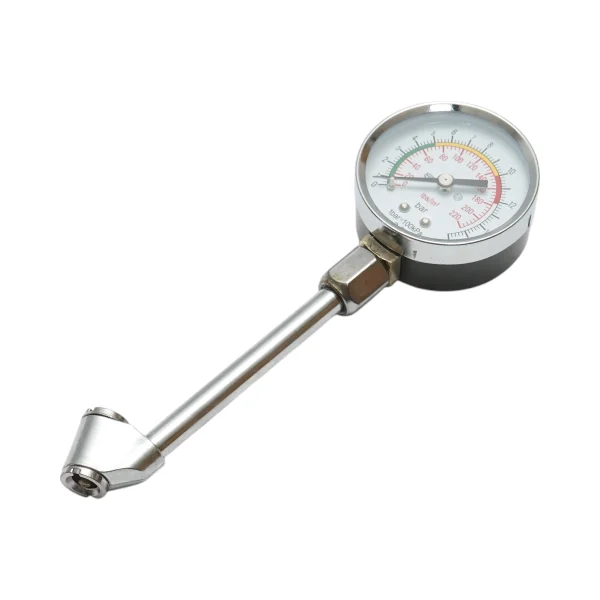 Manometru presiune anvelope analog cap dublu 0-16 bar Breckner Germany