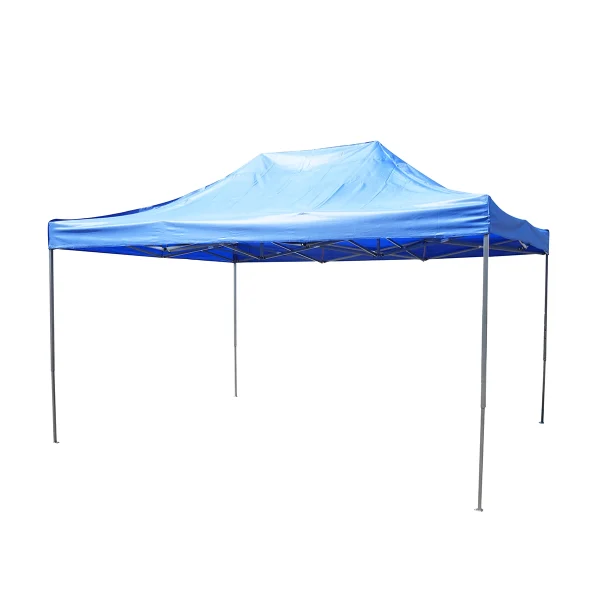 Cort tip pavilion albastru 3mx4.5m, inaltime reglabila, pliabil Breckner Germany