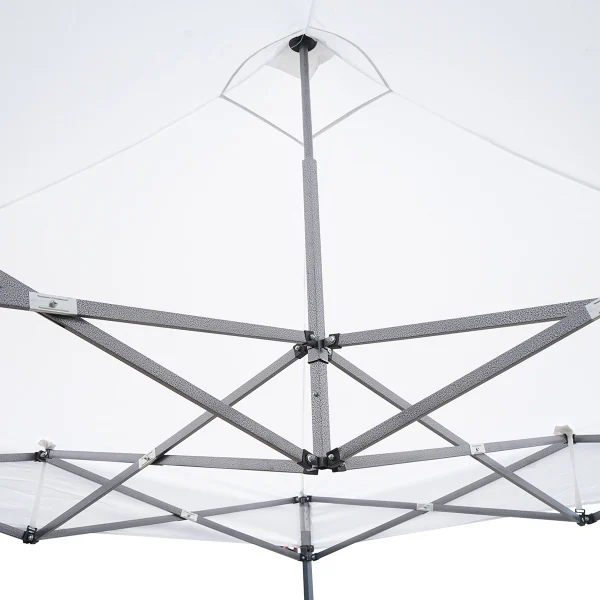 Cort tip pavilion alb 2.5mx2.5m, inaltime reglabila, pliabil Breckner Germany