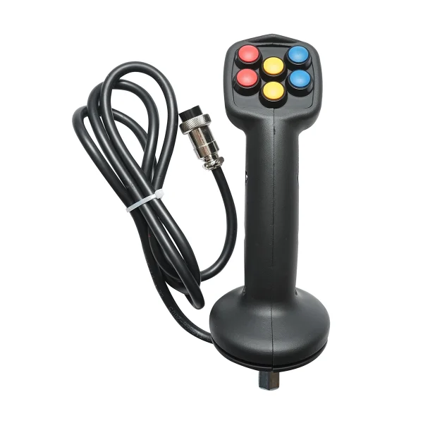 Joystick 6 butoane electric 24V cu modul de comanda
