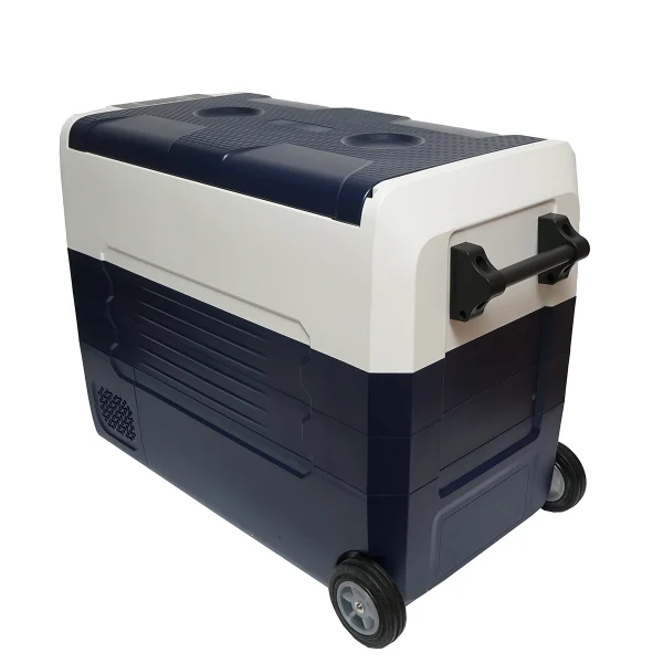 Frigider auto cu compresor 12-24-220V, 45W, capacitate 52L tip troler 726x390x513mm