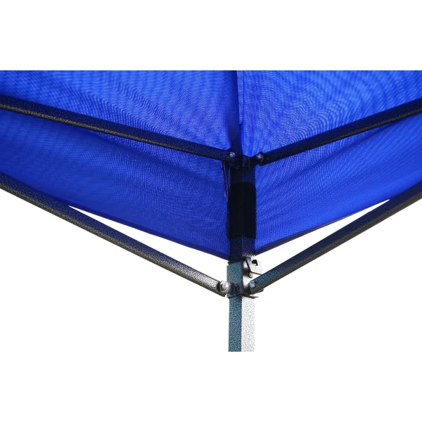 Cort tip pavilion albastru 3x3m, inaltime reglabila, pliabil
