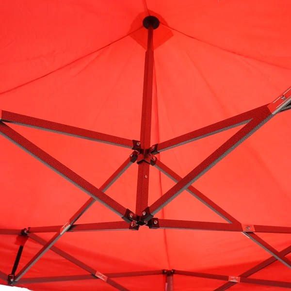 Cort tip pavilion rosu 2mx2m, inaltime reglabila, pliabil Breckner Germany